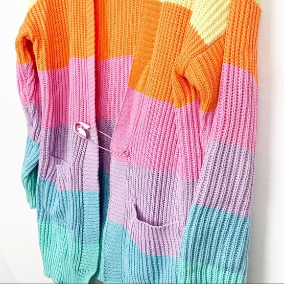 Sugar Thrillz Candy Rainbow Cardigan 
